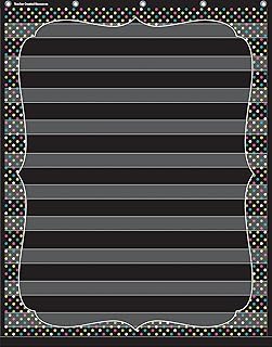 Teacher Created Resources Chalkboard Brights - Tabla de 10 bolsillos (20746), color negro, 34 x 44 pulgadas