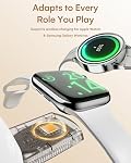 ZEEHOO 4 in 1 Wireless Charging Station for Apple,Mag-Safe Charger with Dimmable Light,Qi2 15W Phone Stand Fast Wireless Charger for iPhone 17,16,15,14,13,12 & AirPods& iWatch (30W Adapter) (White)