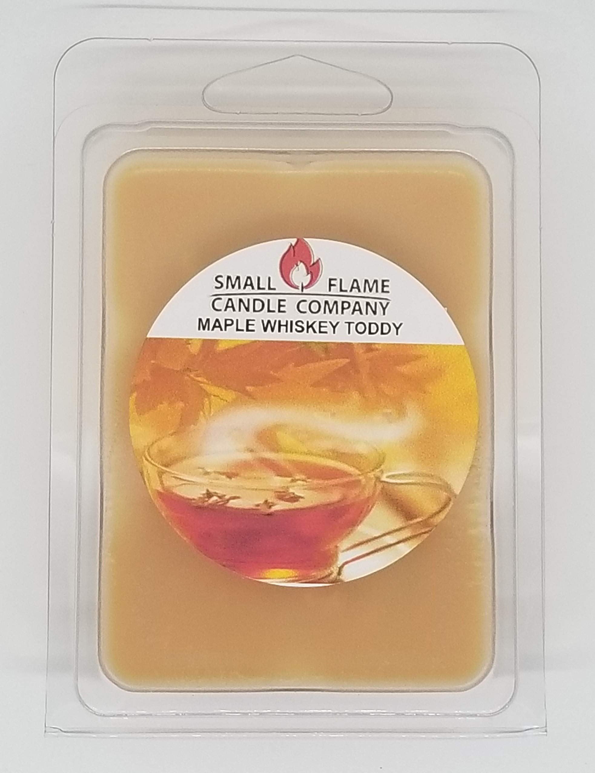 2 Pack Hand-Crafted Natural Soy Wax Melt from Small Flame Candle Company (Maple Whiskey Toddy)