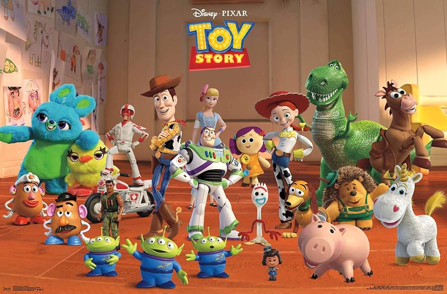 ラストワン賞PIXAR Toy Story Poster Figure Disney Pixar Toy Story Double-sided Lightbox Ready
