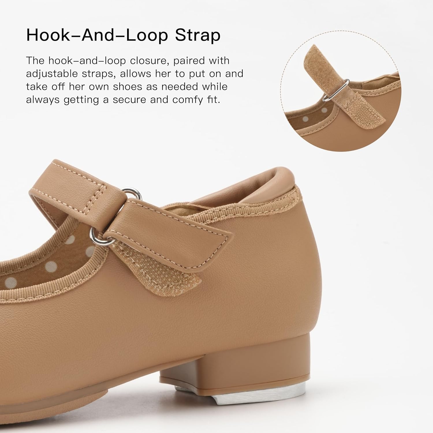 Stelle Tap Shoes for Girls Boys Patent Leather Detachable Bow Dance Shoes(Toddler/Little Kid/Big Kid) - Image 4