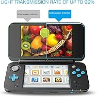 Vista 4 de RDFJ Protector de pantalla 2DSXL Protector de pantalla antiarañazos Protector de película de vidrio templado Juegos Accesorios de consola para nuevo