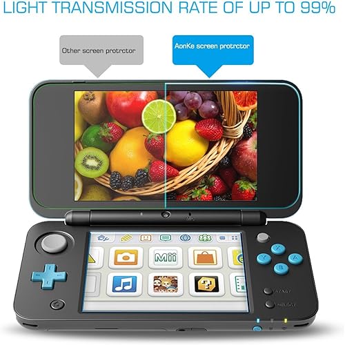 Miniatura 4 de RDFJ Protector de pantalla 2DSXL Protector de pantalla antiarañazos Protector de película de vidrio templado Juegos Accesorios de consola para nuevo