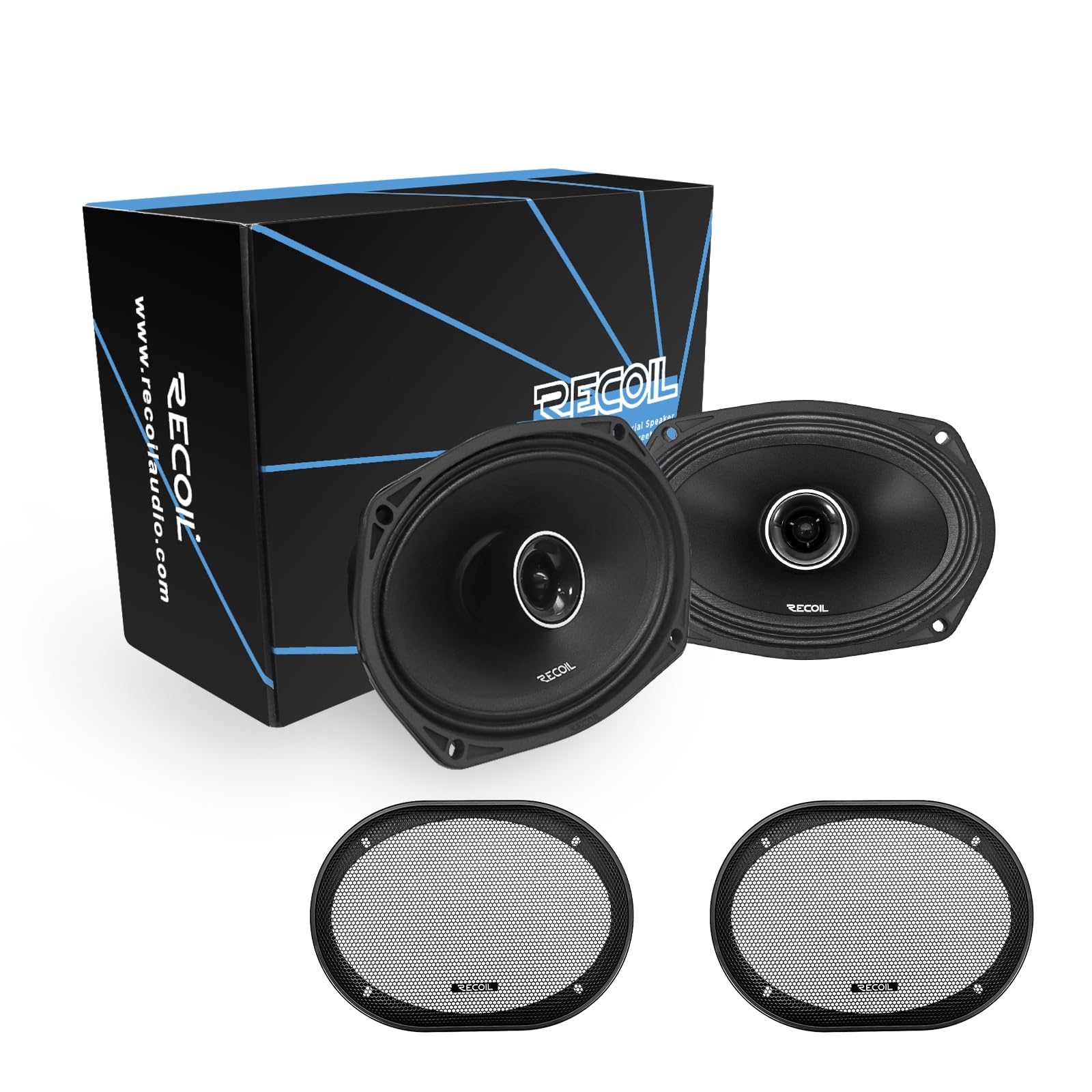 RECOIL MX69 Car Speakers, 6x9 inches, 350W RMS, 700W Peak Power
