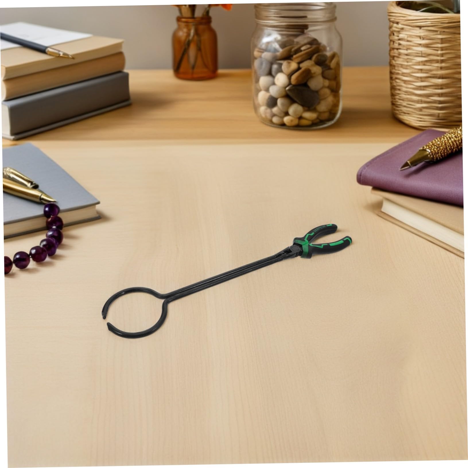 HOMSFOU Pinza Alte e Acciaio Presa in al per Solida alle Resistente Temperature, per Lavorazione e Progetti Creativi