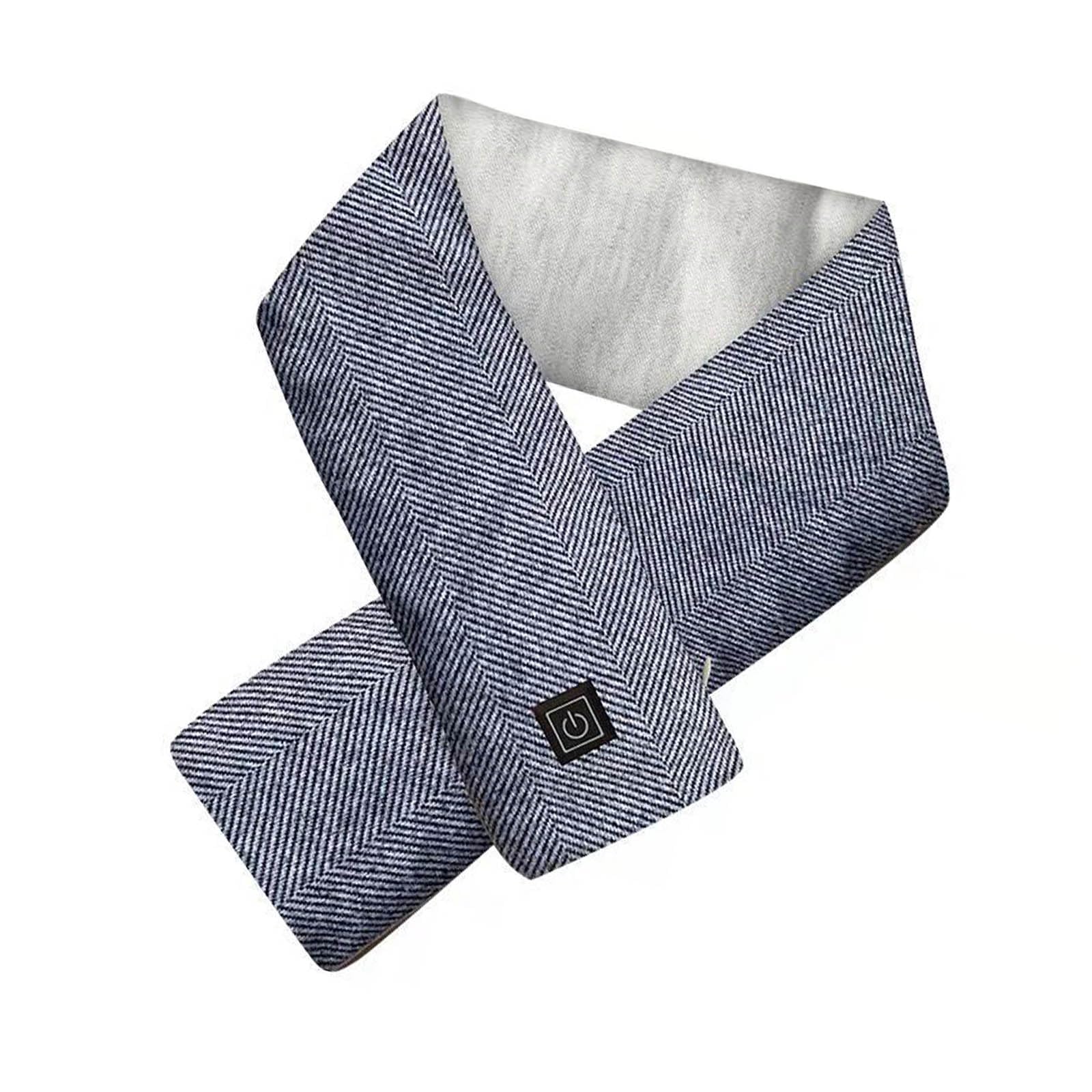 Piceioep Smart Thawing Muffler Rechargeable Warmed Muffler with 3 Customizable Levels Ventilated Fabric Cold Weather Essential Concept Modifiable Temperature