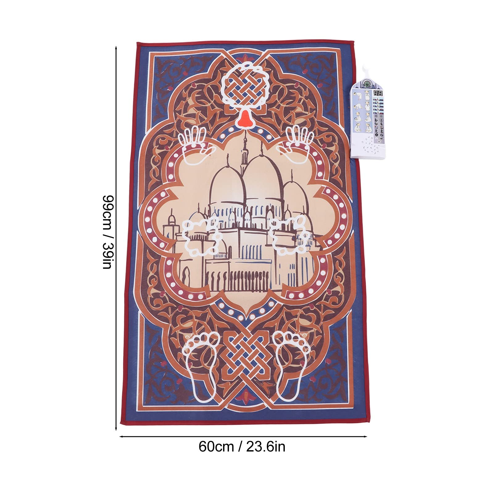 Jiawu Tapis de Prière Musulman Interactif Électronique, Sensible au Toucher, D'enseignement Intelligent pour la Prière Éducative Islamique (F1)