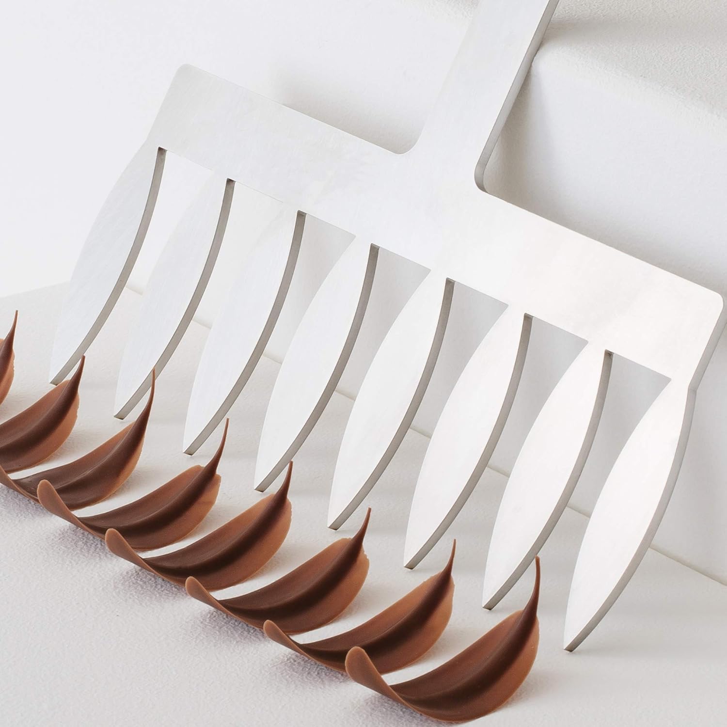 20FH01L Frank Haasnoot Chocolate-Decoration Tool, Leaf Comb 3-1/8 Inch High