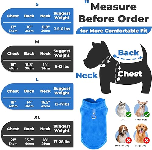 PETCARE Small Dog Sweater Cat Fleece Vest Soft Dog — texture and fabric close-up