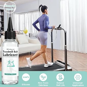 Treadmill Lubricant Oil 250ml, Noise Reduction Reduce Friction Resistant and Stable, Walking Pad Silicone Oil for Suitable for All Kinds of Treadmills