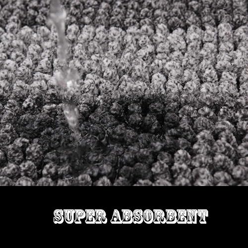 Miniatura 4 de COSY HOMEER Tapete de baño alfombrillas hechas 100 % de poliéster, muy suaves, antideslizantes absorbe el agua especiales para lavar a máquina