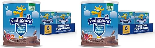Vista 16 de PediaSure Grow & Gain con apoyo inmunológico, polvo para mezcla de batido, 23 vitaminas y minerales, 6g de proteína, sin OMG, sin gluten, nutrición