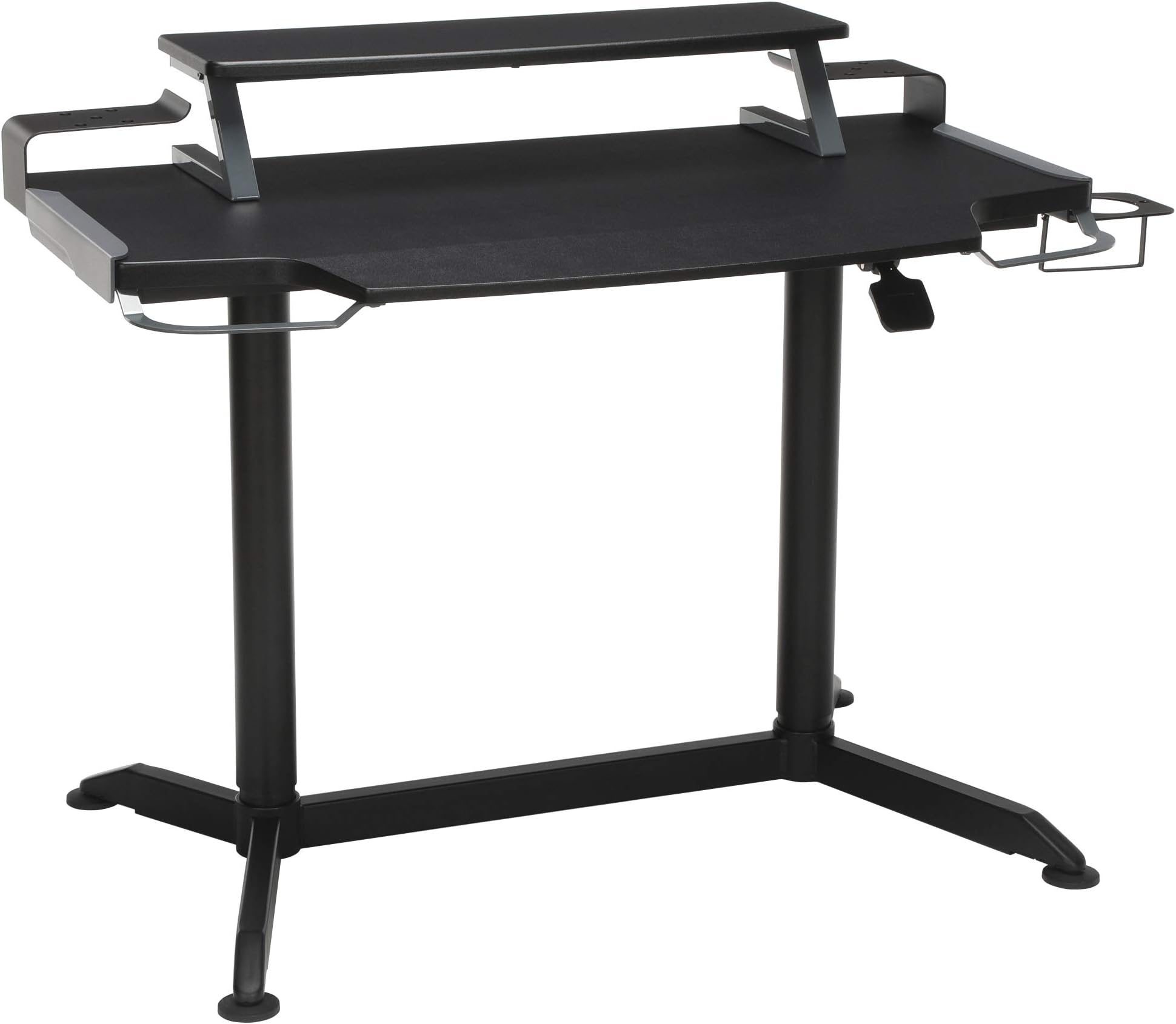 RESPAWNRSP-3000 Computer Ergonomic Height Adjustable Gaming Desk, 23.625" D x 42" W x 33.5" - 49.5" H, Grey