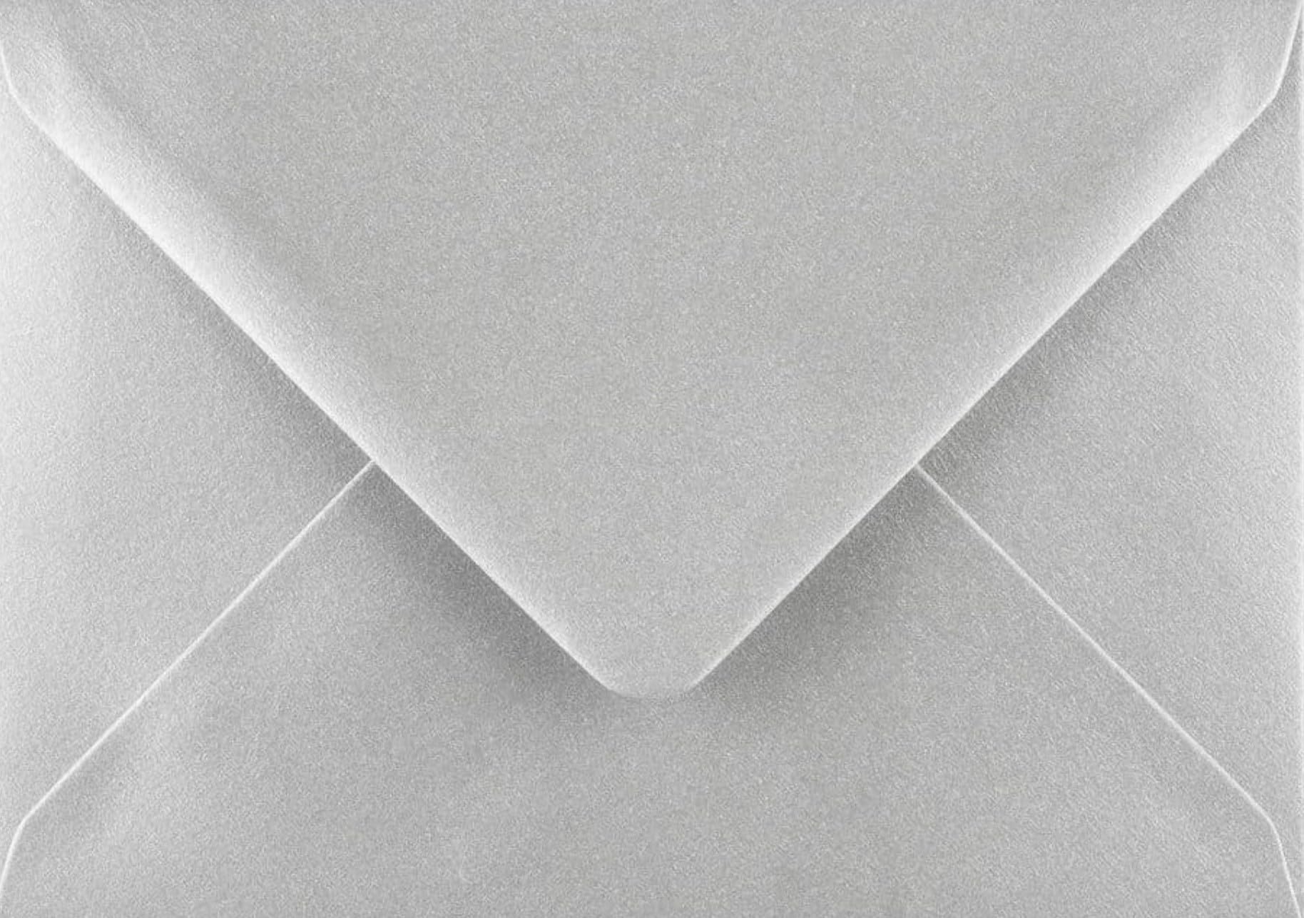 C6 Silver Envelopes 114mm x 162mm Pack of 10 by Cranberry C6SILVER10