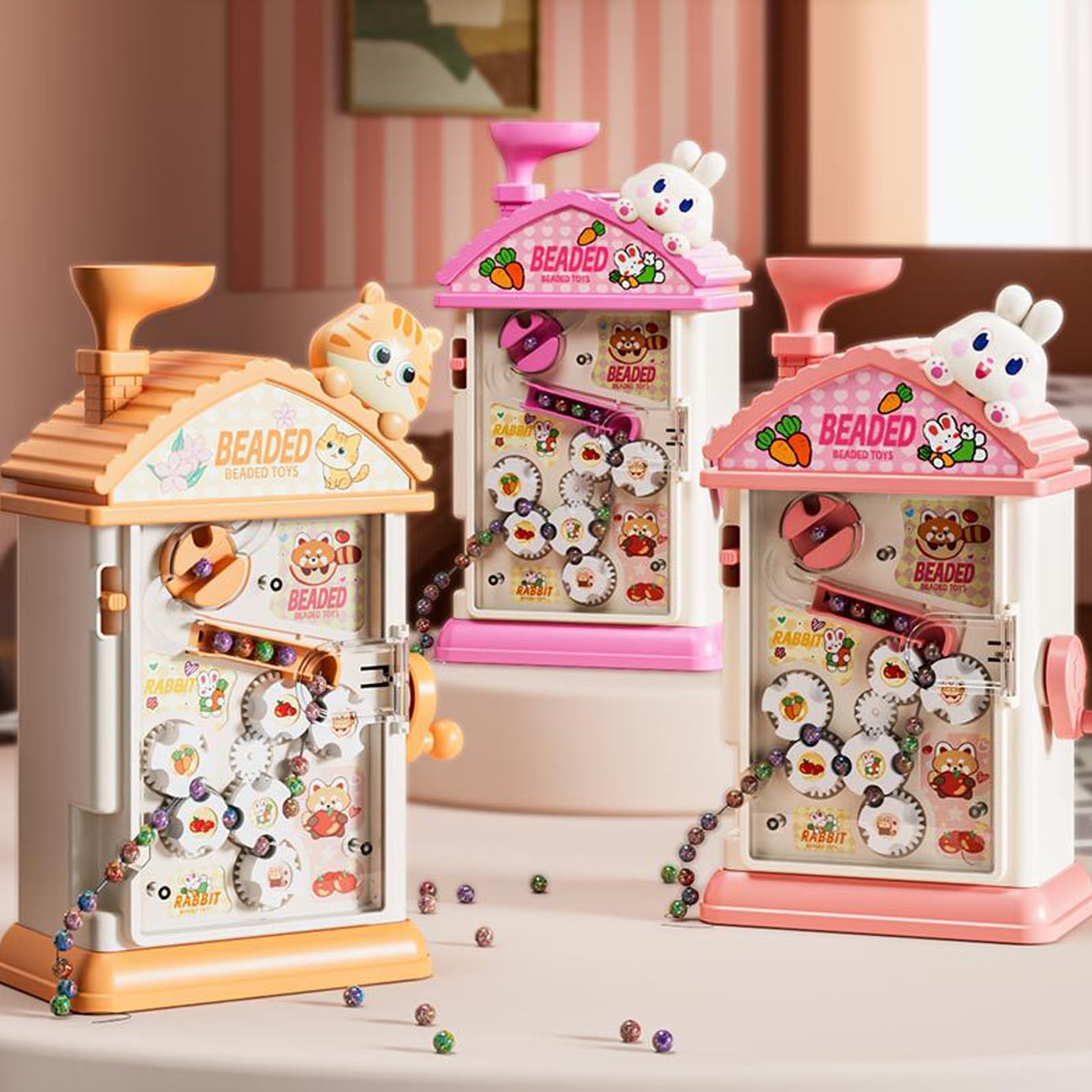 PQSIBBG Semplice infila perline automatico 400 perline giocattolo per Maker Set creativo divertente educativo