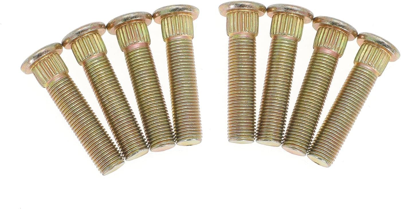 Front Wheel Stud for Polaris for Ranger for Crew for RZR for Sportsman for Trail ACE XP XP4 RZR 4 570 700 800 900 2002-2022 Replace 7517871, 3/8" x 24 Thread x 1-3/4" Long (8Pcs)
