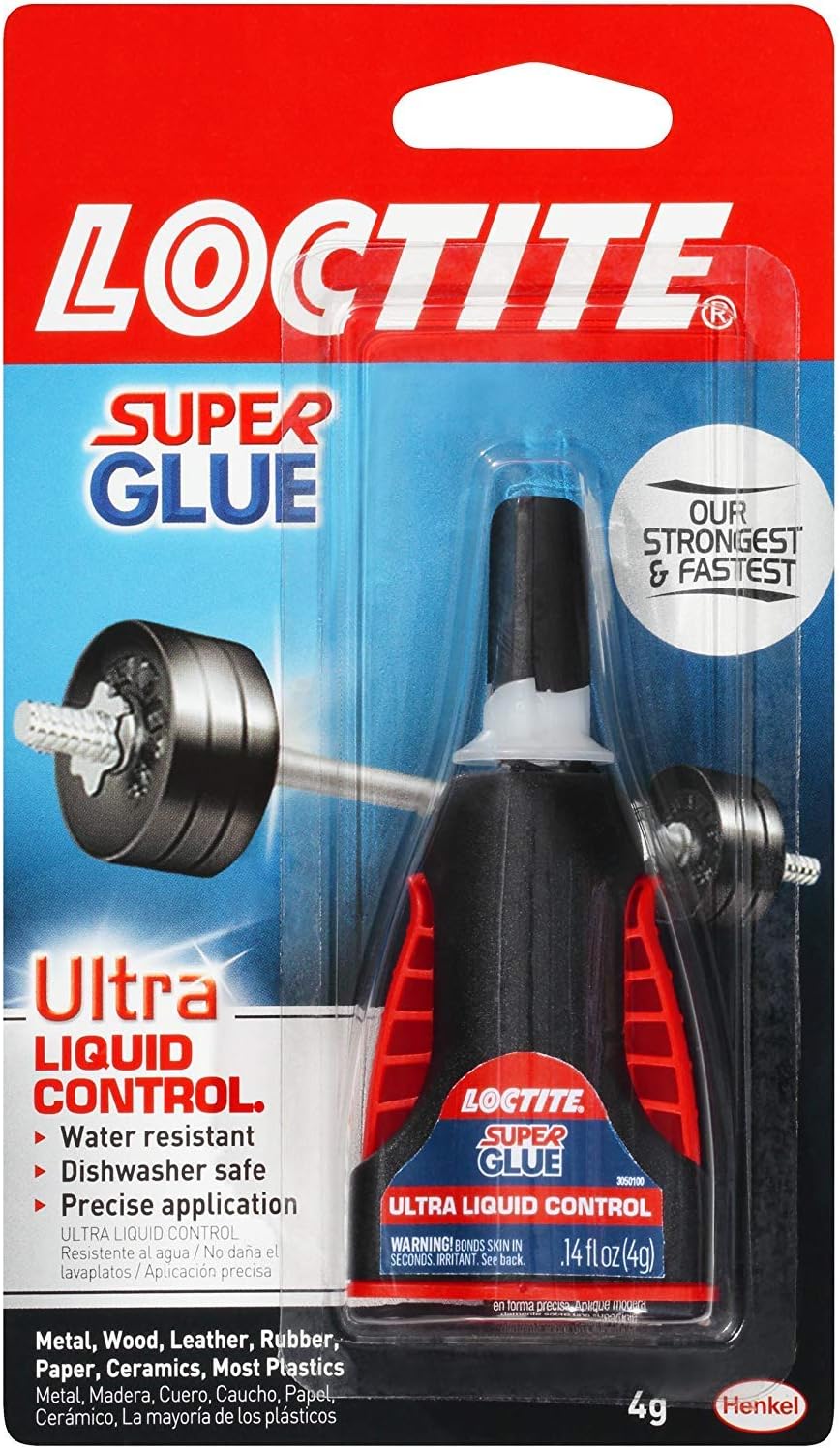 Loctite Super Glue, Ultra Liquid Control 0.14 oz (Packs of 10)