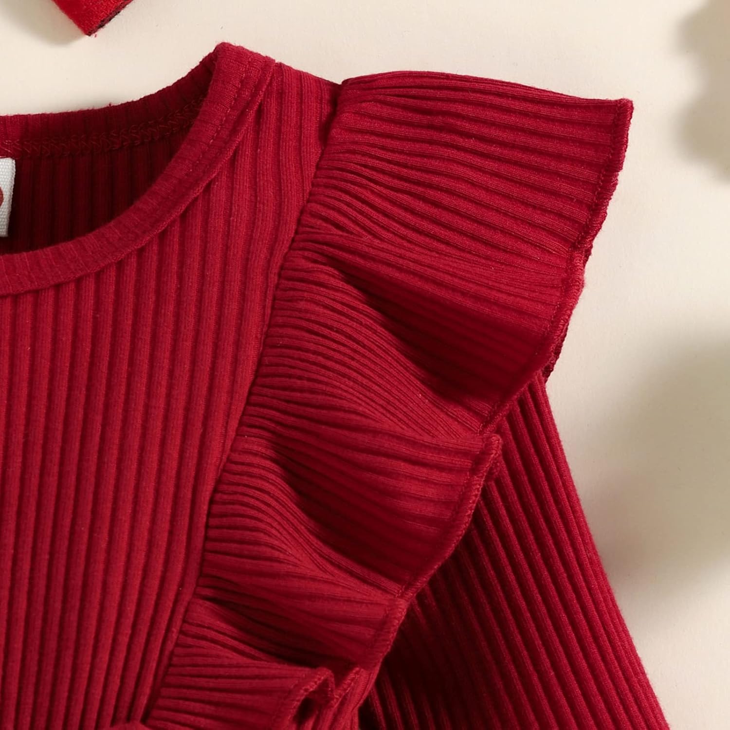 Giraropa Baby Girl Fall Winter Clothes Long Sleeve Romper Dress + Socks + Headband Newborn Infant Cute Casual Outfits - Image 2