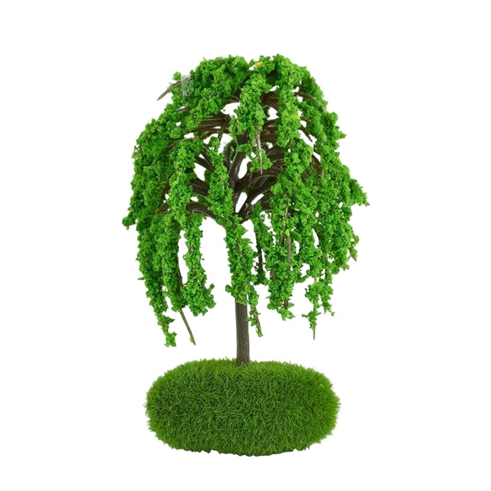 DUNSBY Model Trees 3pcs Simulation Mini Tree Model Green Scenery Landscape Sand Table DIY Ornament Miniature Miniatures(9X5cm)
