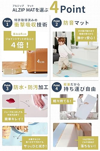 Miniatura 3 de ALZIP MAT Eco Silion Urban tapete de juego plegable para bebé respetuoso con el medio ambiente no tóxico antideslizante reversible impermeable XG