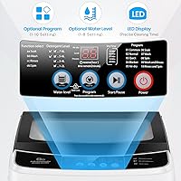 Vista 4 de Nictemaw Portable Washing Machine, 2.4 Cu.ft Portable Washer 17.8Lbs Capacity Full Automatic Washing Machine with 10 Programs 8 Water Levels, Drain