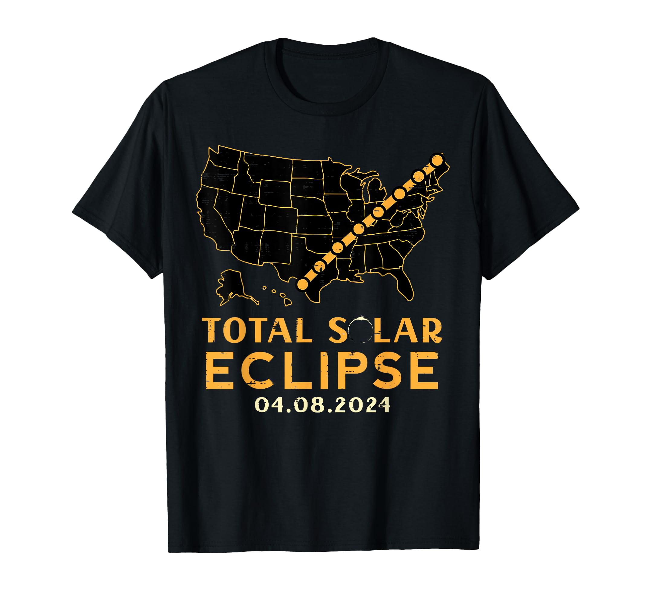 America Total Solar Eclipse 2024 April 8 Men Women Kids T-Shirt