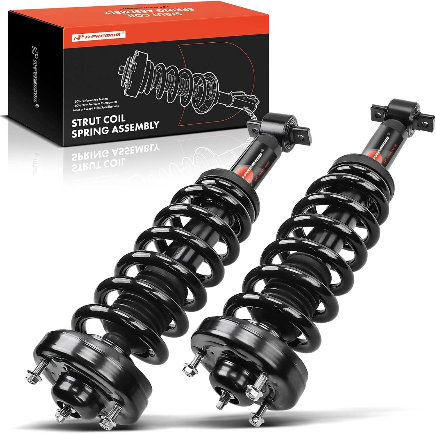 A-Premium Front Struts Compatible with Ford F-150 [4WD] 2015-2020 - 2x Replacement Suspension Complete Strut Assembly Shock with Coil Spring