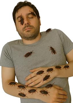 Matissa & Dad Frisky Creepy Plastic Roaches for Fun Halloween Pranks and Tricks Night Party 10 PCS
