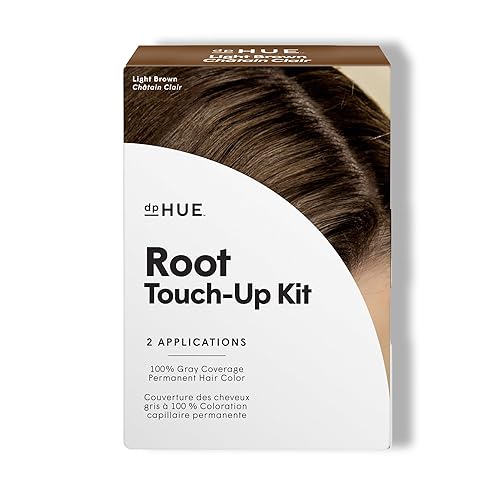 Miniatura 18 de dpHUE Kit de retoque de raíz, marrón medio, color permanente para el cabello para cobertura de canas, incluye dos aplicaciones, sin parabenos, SLS
