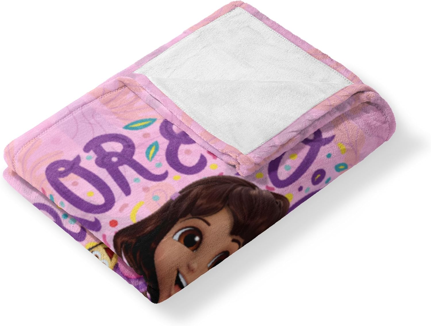Northwest Dora The Explorer Running Dora Silk Touch Throw Blanket, Soft Fleece, Cartoon Character, 50 x 60 inches