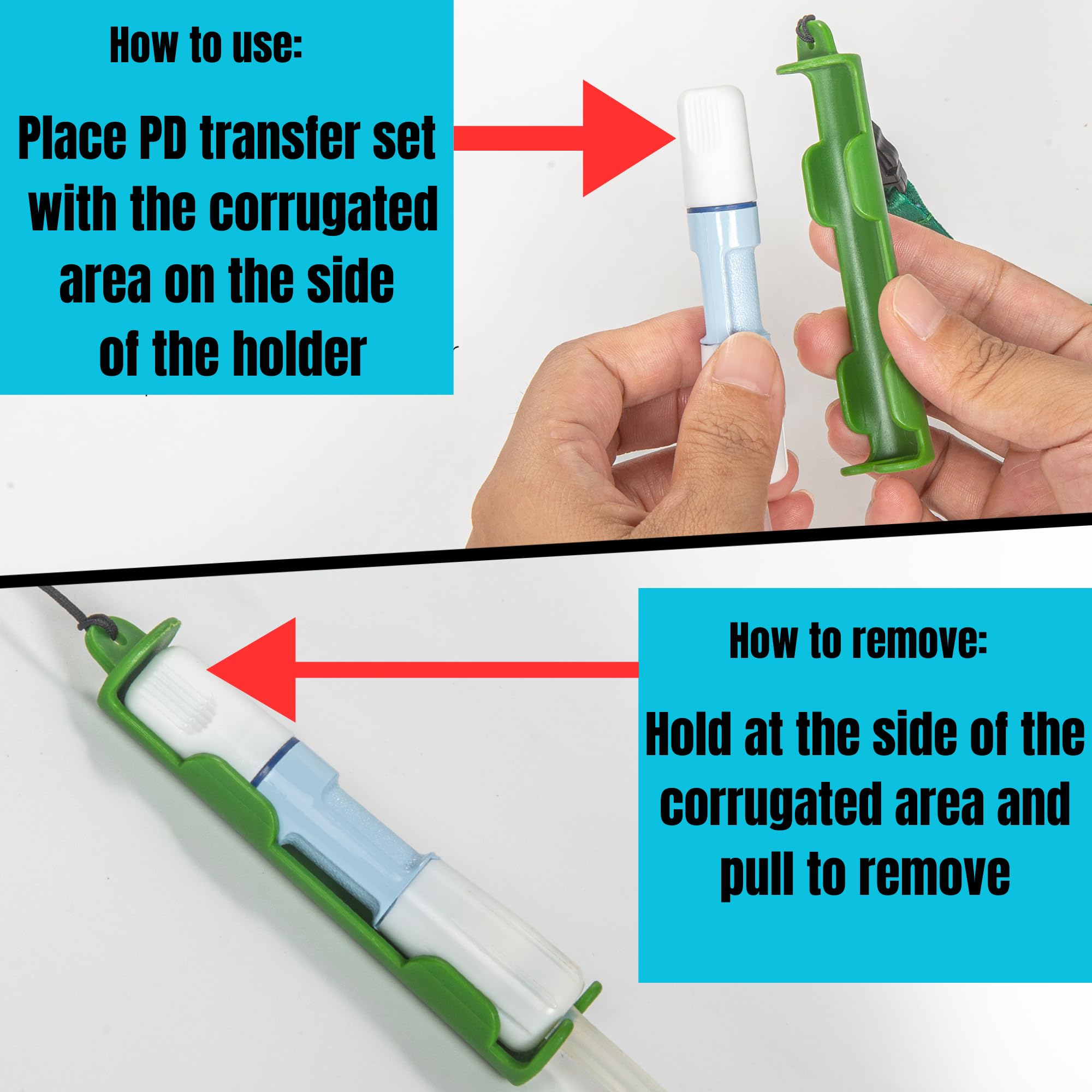 Patented Peritoneal Dialysis Transfer Set Holder for Baxter, PD Catheter Holder Belt