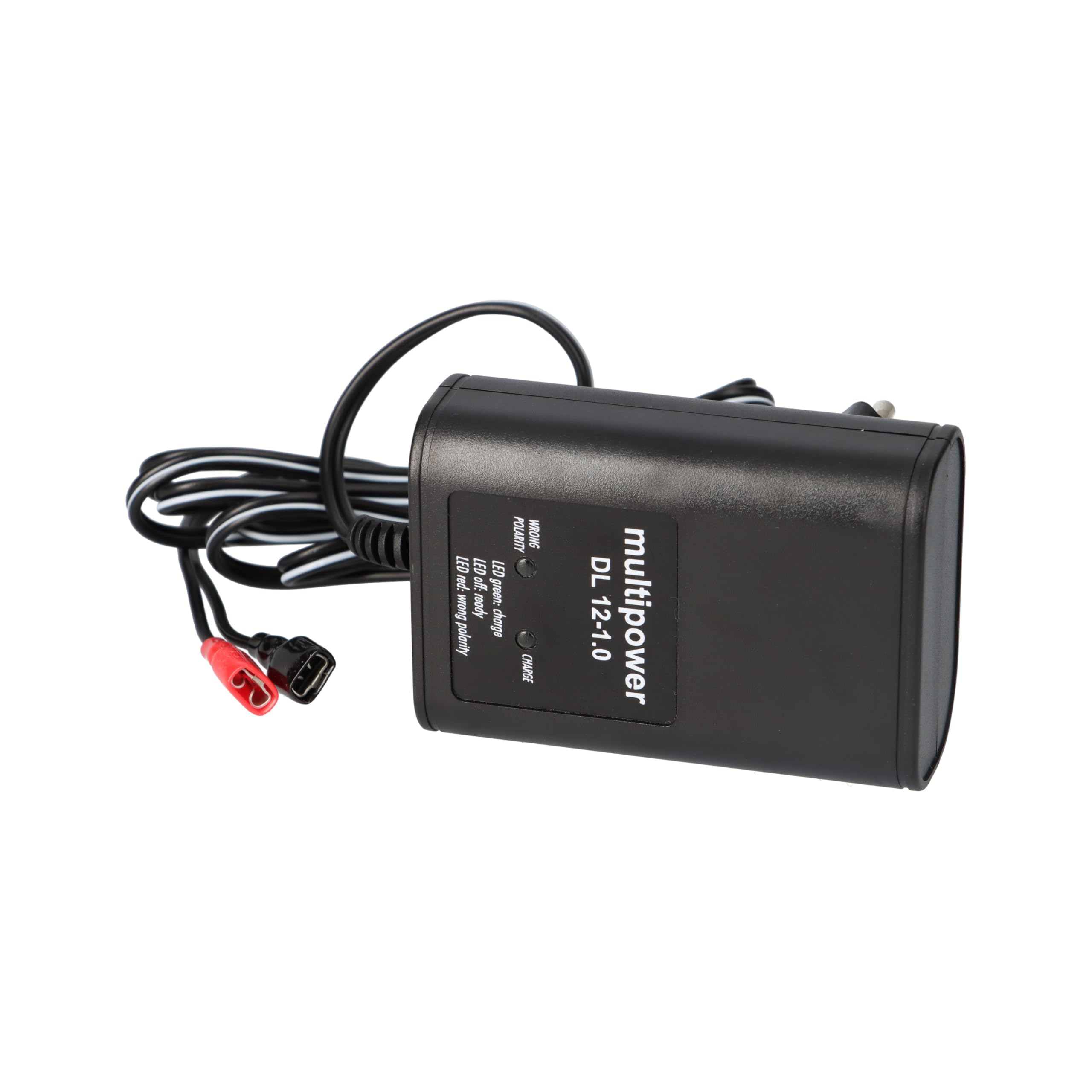 Juego de baterías de plomo AGM de 12 V y 12 Ah con cargador 1 A, Faston de 6,3 mm, batería Multipower MPL12-12 + cargador DL12-1.0, sin mantenimiento, Eurobat 10 años, 151 x 98 x 98 mm