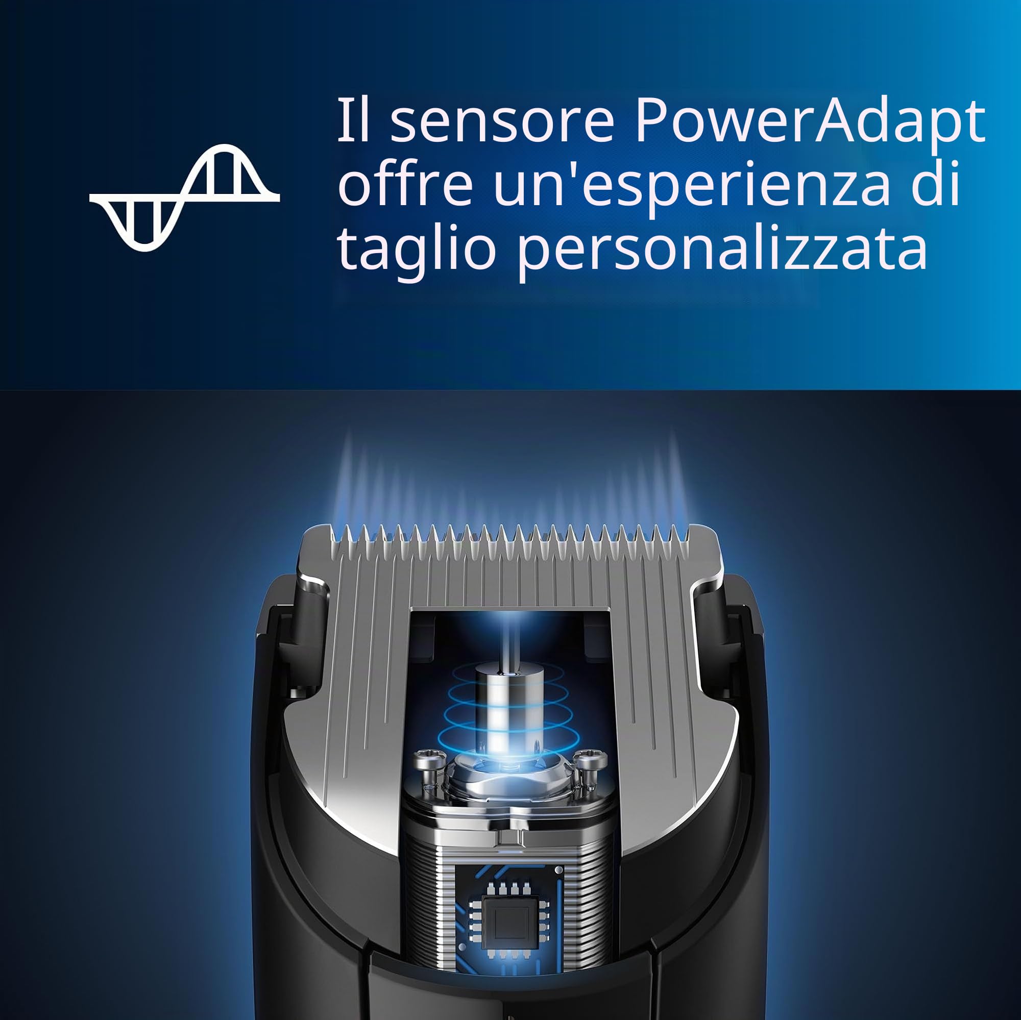 PHILIPS Hair Clipper Serie 7000 Regolacapelli Con Tecnologia Trim-N-Flow Pro, Modello Hc7650/15, Argento Nero