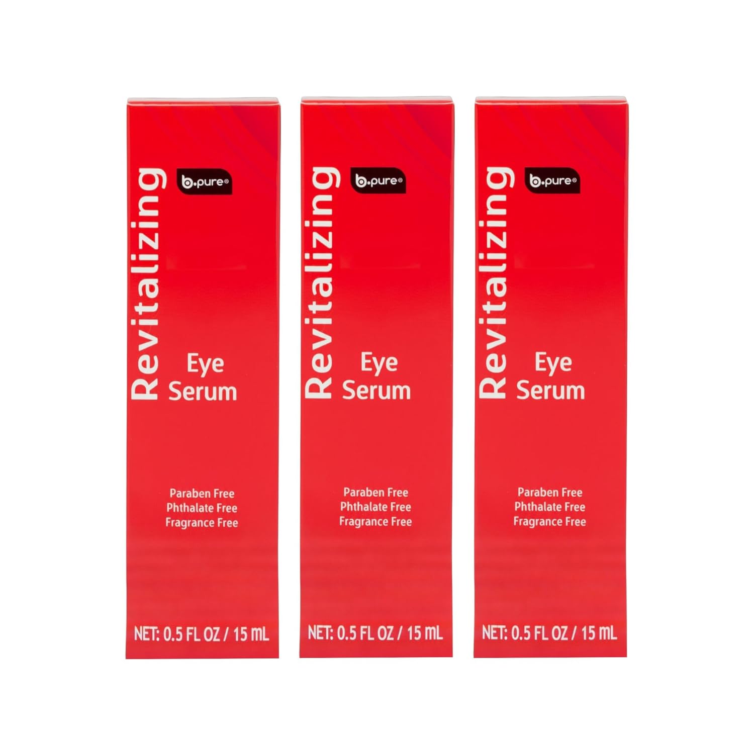b.pure Revitalizing Eye Serum | Niacinamide, Vitamin E, Vitamin B5 | Anti-Aging, Anti-Wrinkle | 1.36 oz, 3-Pack
