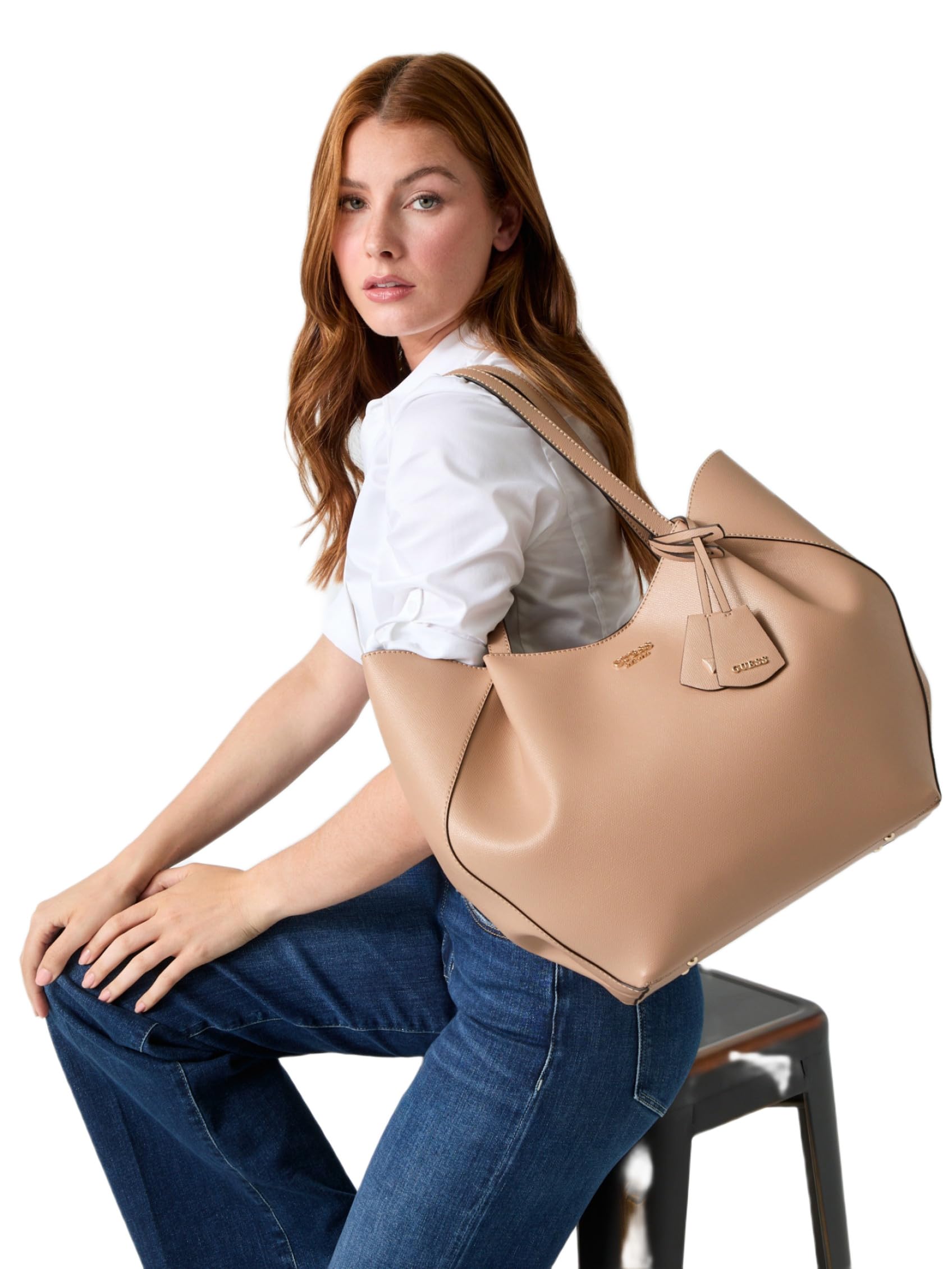 GUESS JEANS BORSA DONNA BEIGE