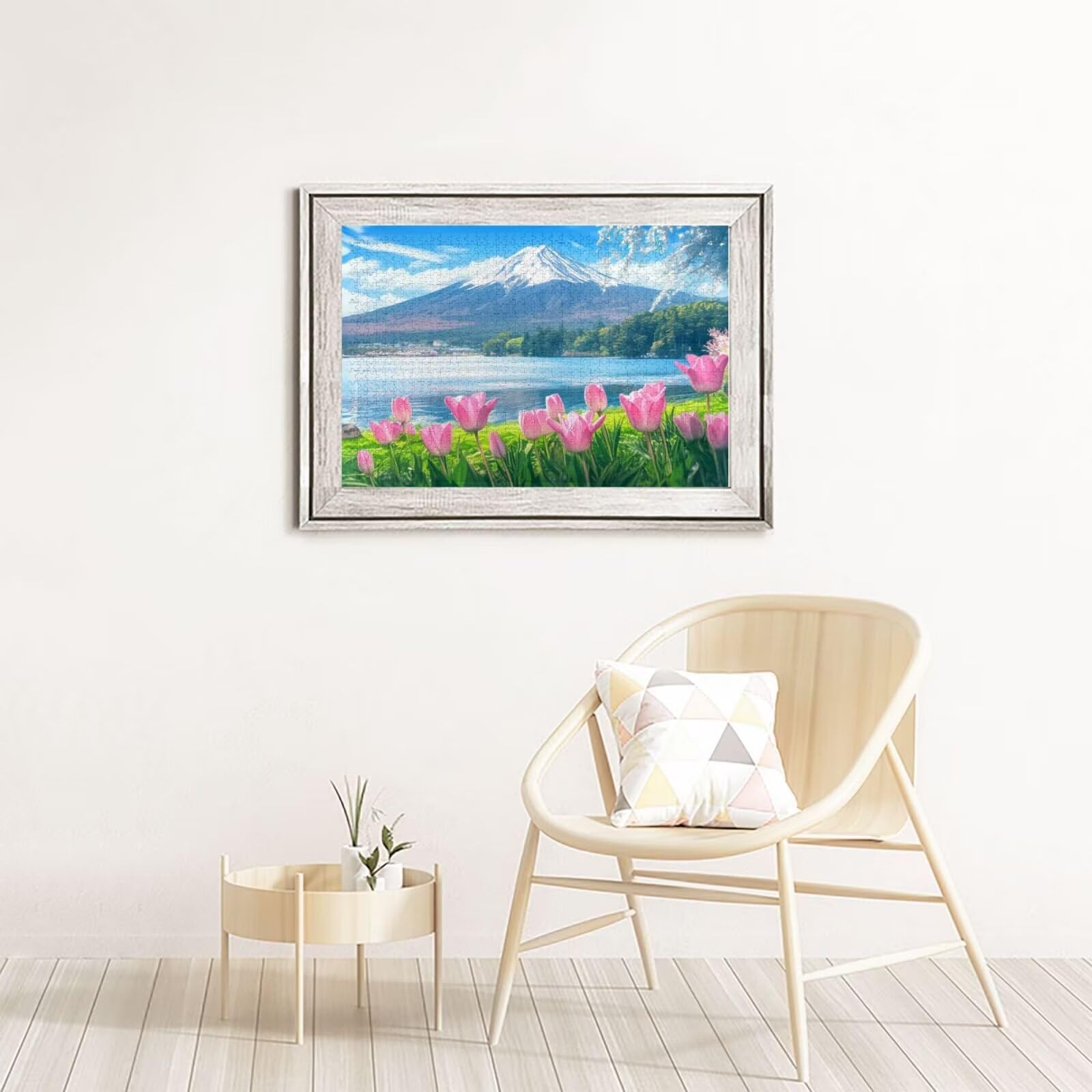 Puzzle 2000 sztuk tulipan duże jezioro puzzle dla dorosłych z pudełkiem do pakowania i obrazami referencyjnymi, zabawnymi grami dla całej rodziny, jako prezent dla przyjaciół i kochanków 2T-699