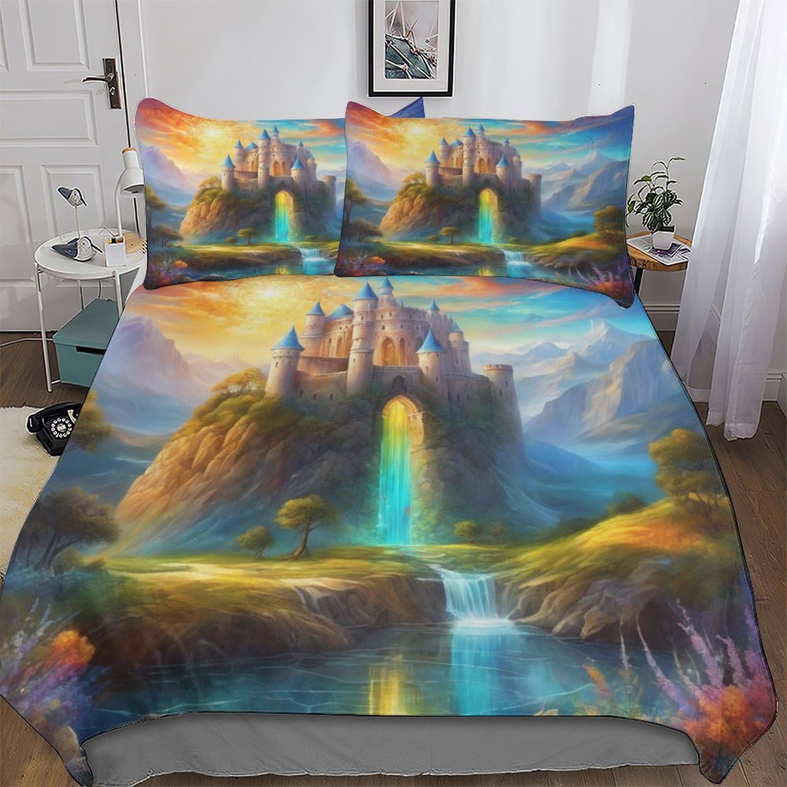 Housse de couette fermeture éclair finis les lits défaits en microfibre 200x200