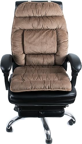 Miniatura 8 de Silla de escritorio de oficina de gran tamaño, reclinable, ortopédica, alivio del dolor de espalda, almohada lumbar antideslizante, silla de