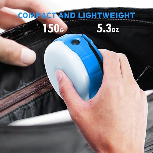 Miniatura 6 de Linterna de campamento de energía solar, luz LED recargable para tienda de campaña, 7 modos de luz, banco de energía para teléfono, linterna LED