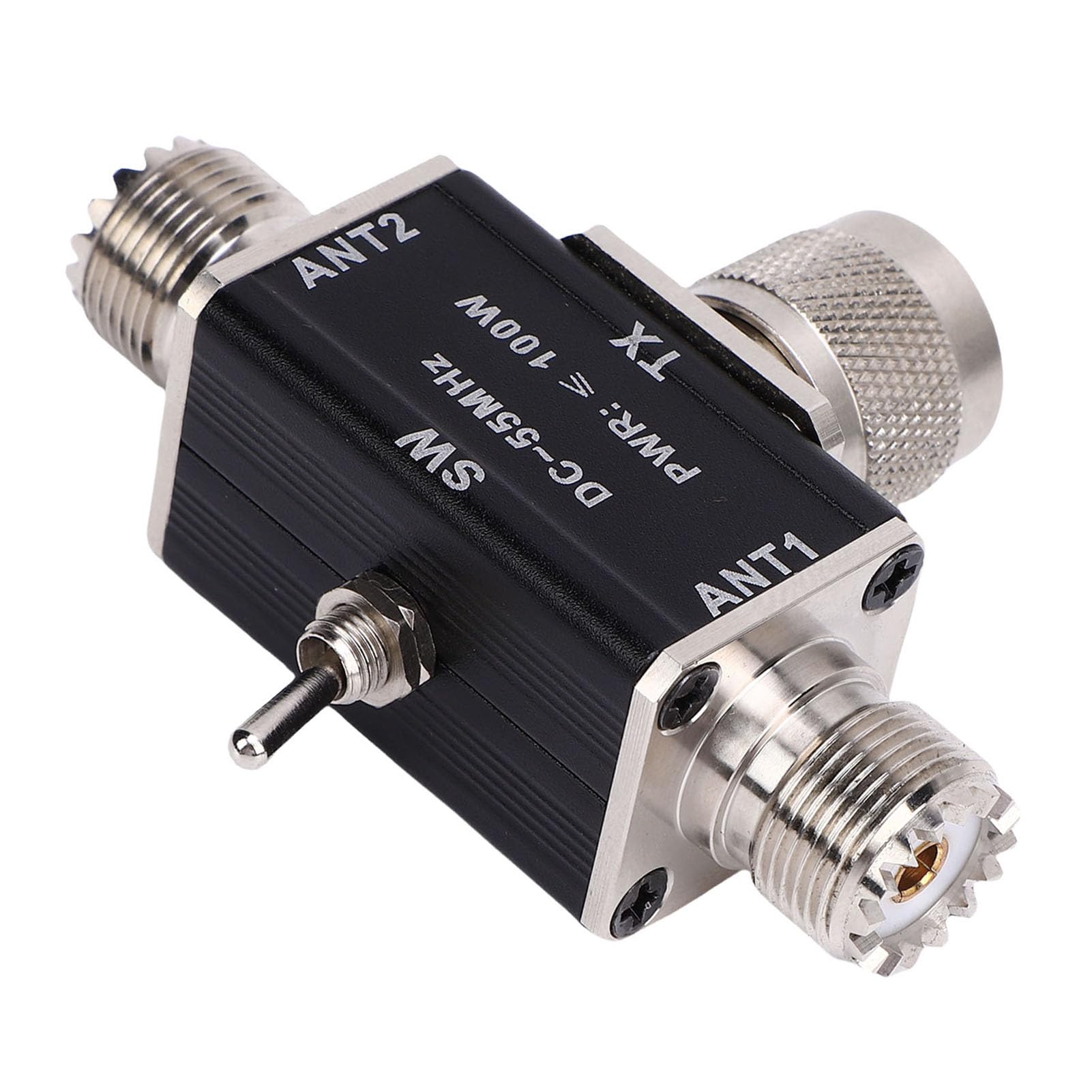 YWBL-WH Interruptor de Antena Coaxial de 2 Vías, Aleación de Aluminio, Selector de Señal RF, Potencia de 100 W, para YouKits,
