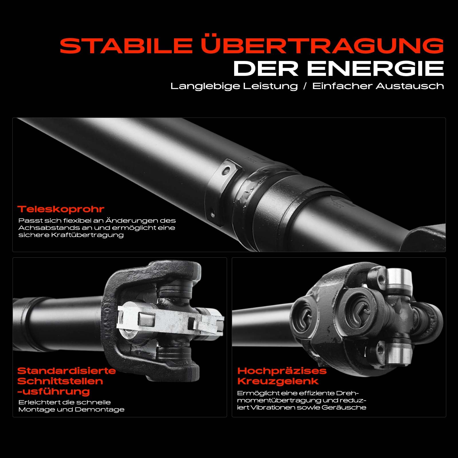 Longitud 780 Mm Eje Articulado Eje Cardán Delantero Para Jeep Cherokee XJ  4.0L AWD 1987-2001 - Reemplazo Referencia 53005542AC Jeep Cherokee Xj  1987-2001