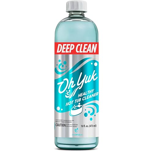 Oh Yuk Healthy Hot Tub Cleaner, Hot Tub Cleaner for Indoor and Outdoor Hot Tubs and Spas - 16 Ounces