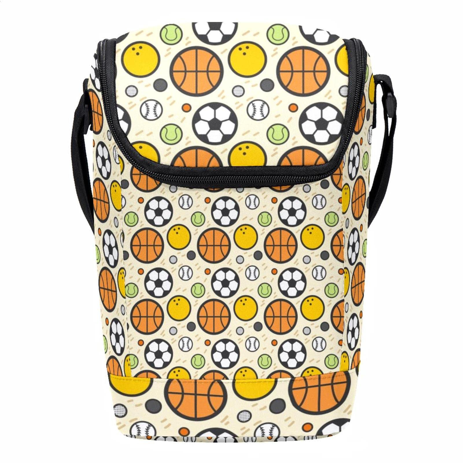 Bolsa de almuerzo con diseño deportivo lonchera ligera reutilizable para oficina y uso diario