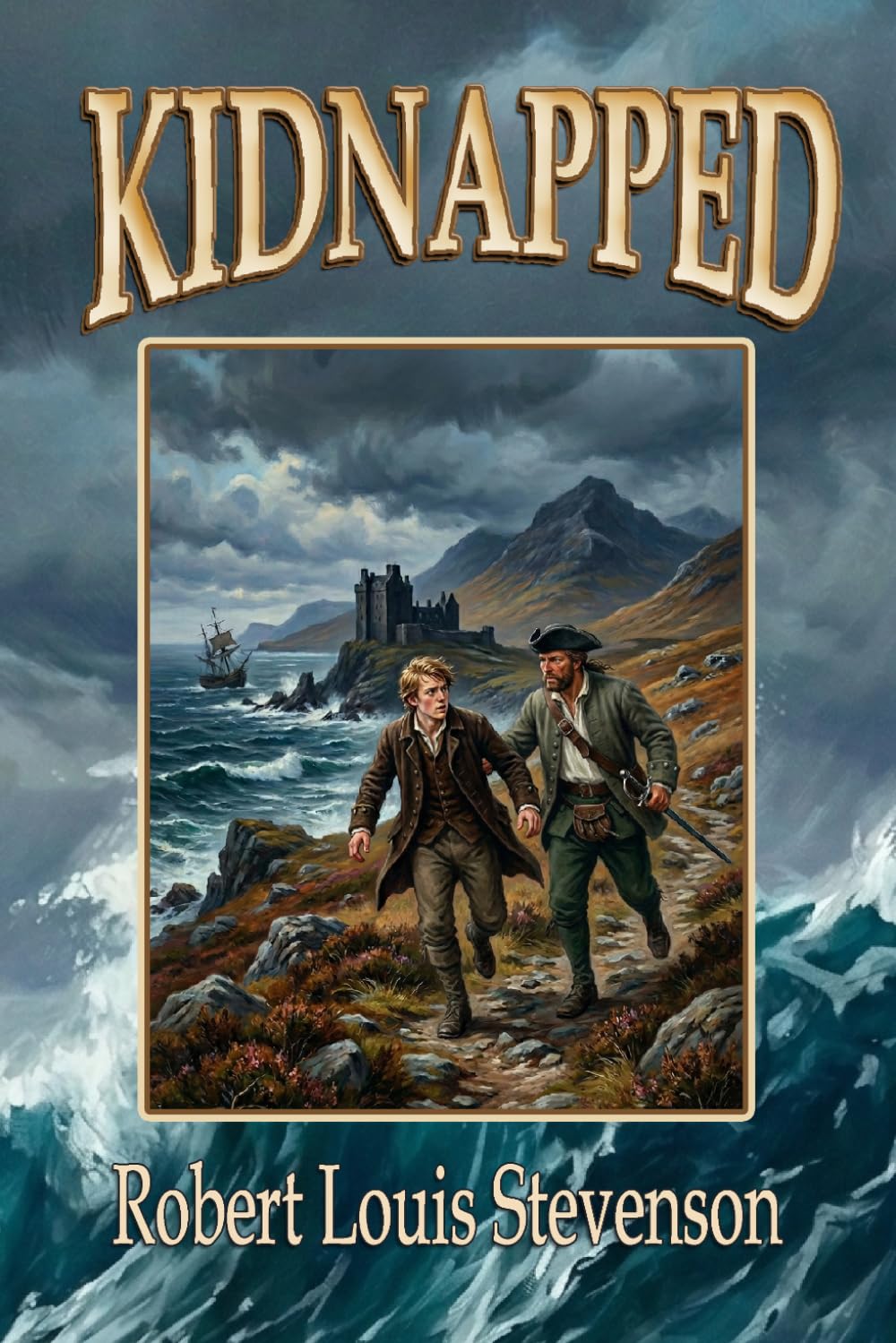 Kidnapped: A Classic Coming-of-Age Adventure of Betrayal, Escape, Friendship and Survival. Large Print Edition