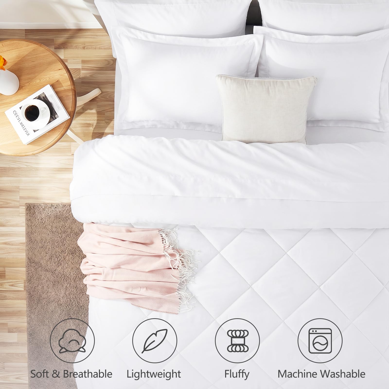 ホワイト ファー クイーンサイズ 寝具セット Amazon｜CozyLux クイーンサイズ掛け布団セット ホワイト - 寝袋