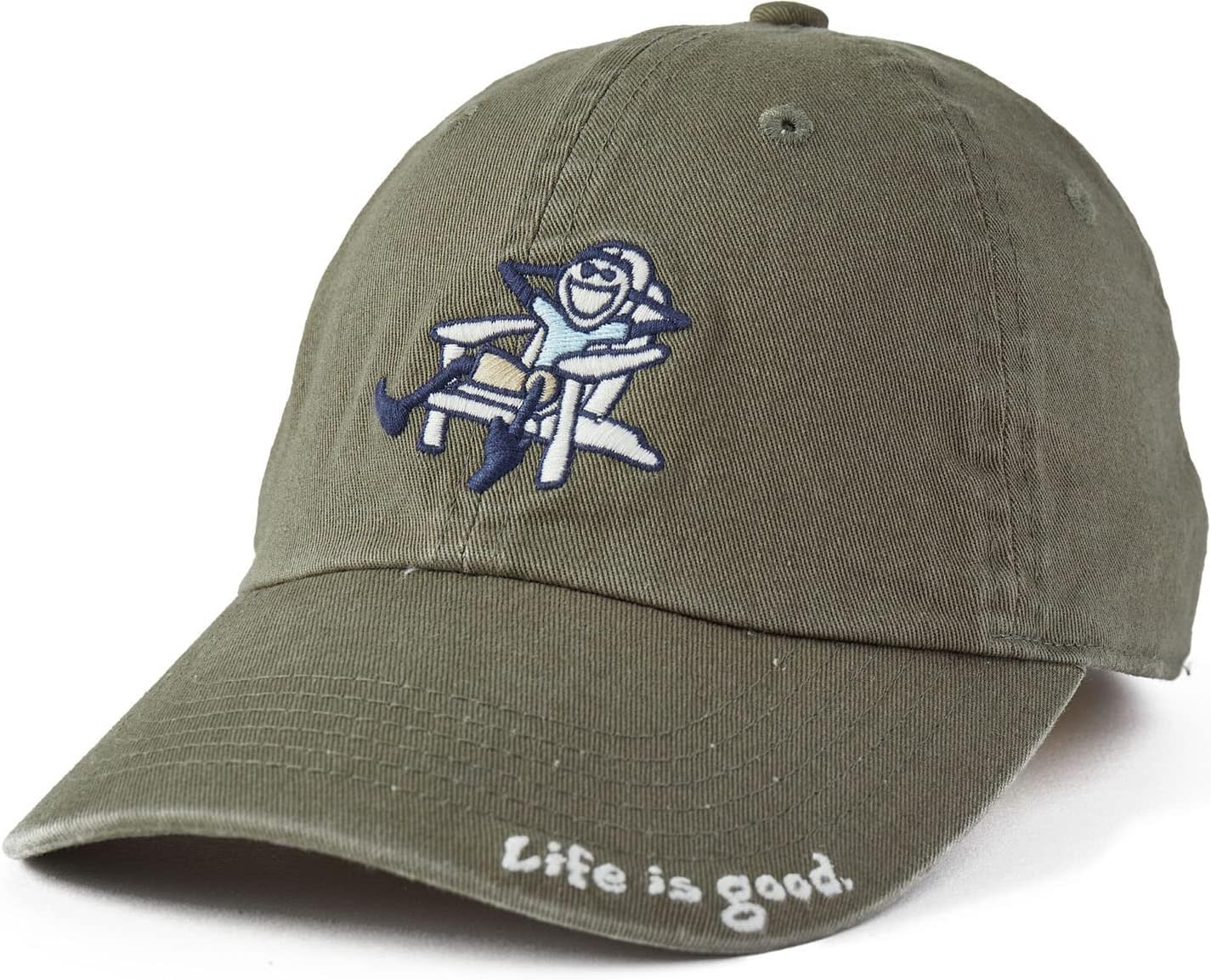 Life is GoodAdirondack Jake Chill Cap, Moss Green