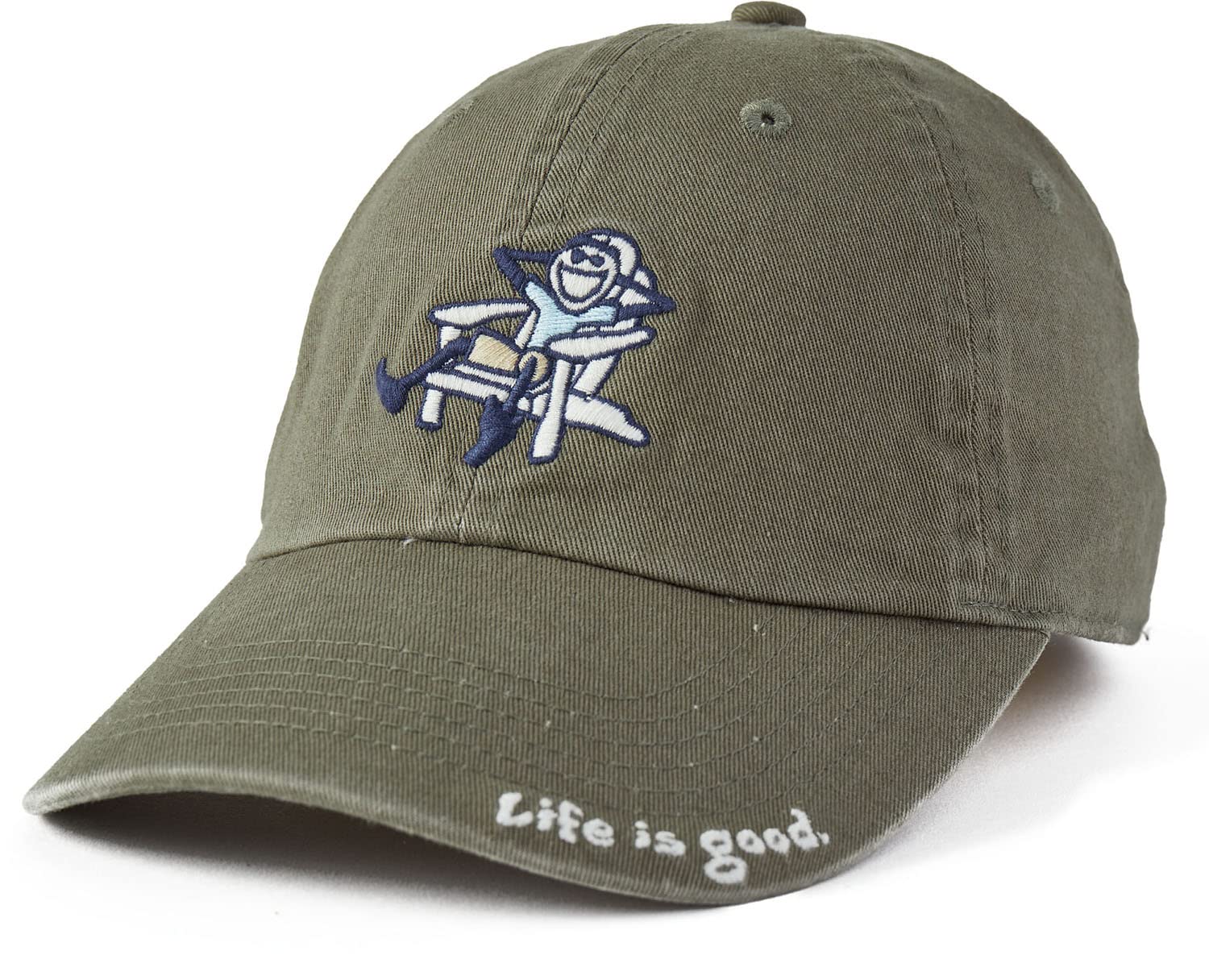 Life is GoodAdirondack Jake Chill Cap, Moss Green