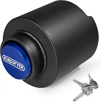 2026 Upgraded Trailer Lock Fits 2-5/16 Inch Coupler, Heavy Duty Trailer Hitch Locks, Anti-Theft Trailer Coupler Lock for RV | Cargo | Camper | Dump Trailer Blue