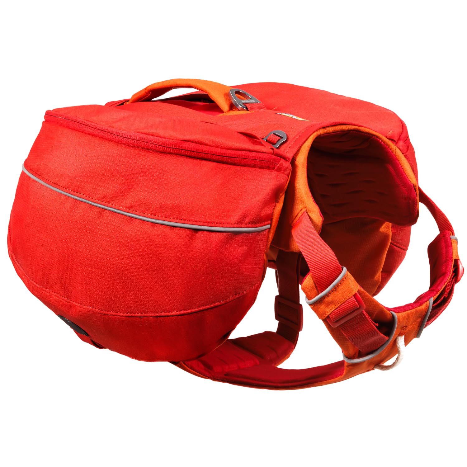 Ruffwear Palisades Pet Pack, Modular Dog Bag & Travel Bag, Lightweight Dog Backpack for Hiking & Walking with Built In Harness, Size Extra Small, Red Currant