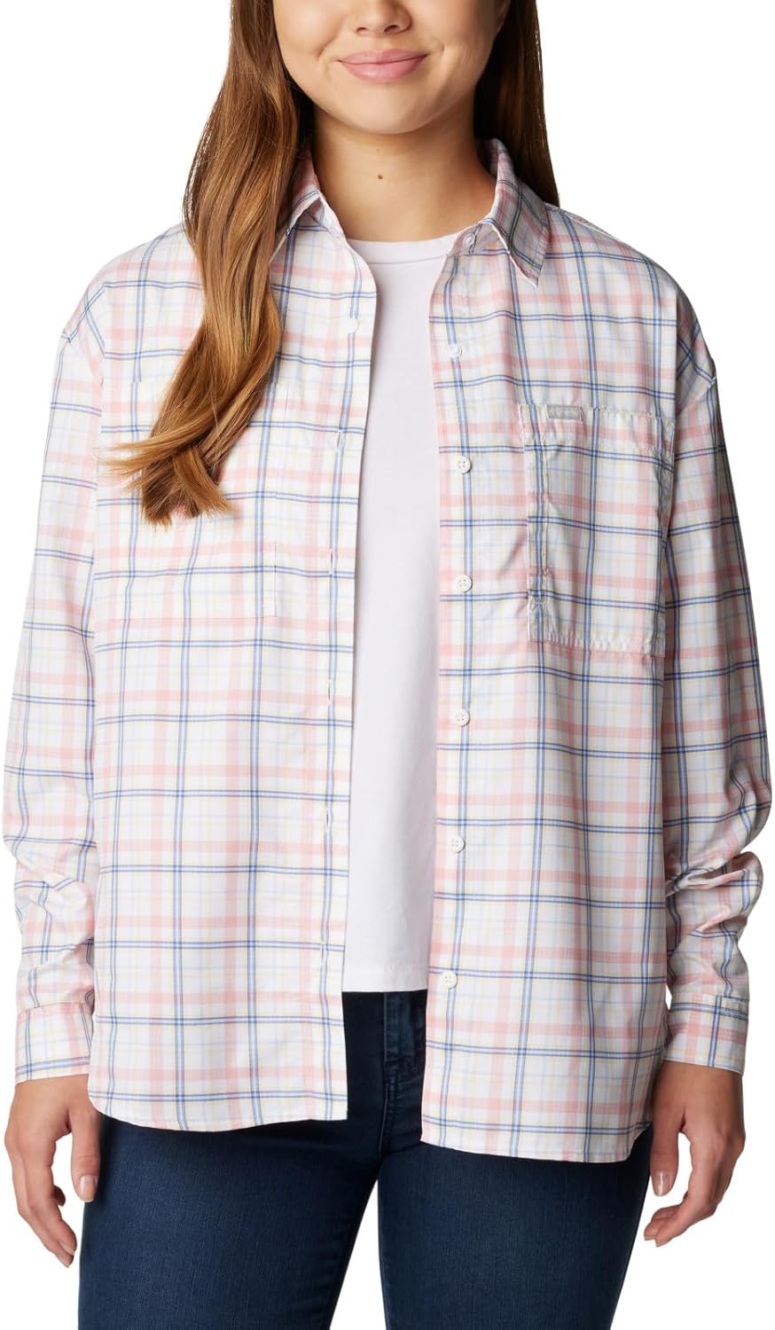 Columbia Womens Silver Ridge Utility Patterned Long Sleeve Shirt - Image 7